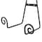 Black Metal Scroll Hanging Wall Rack Display Easel Set